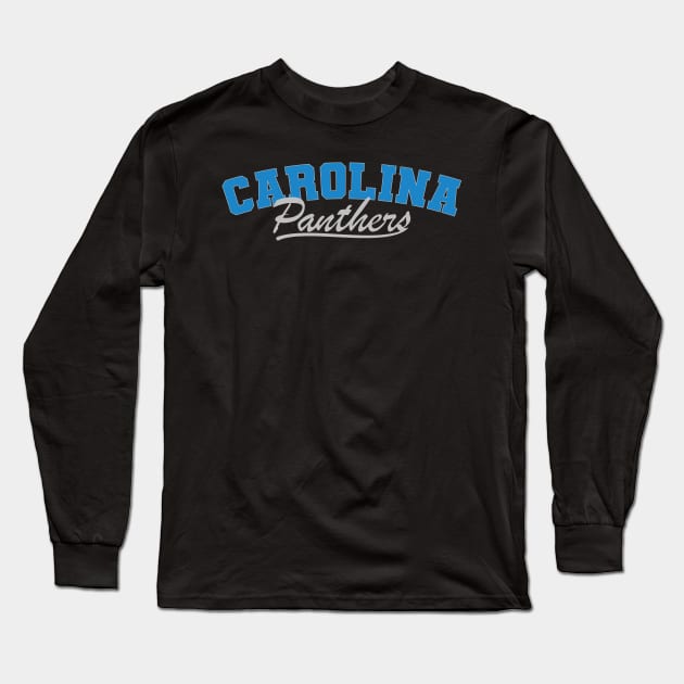 Carolina Panthers Long Sleeve T-Shirt by Nagorniak